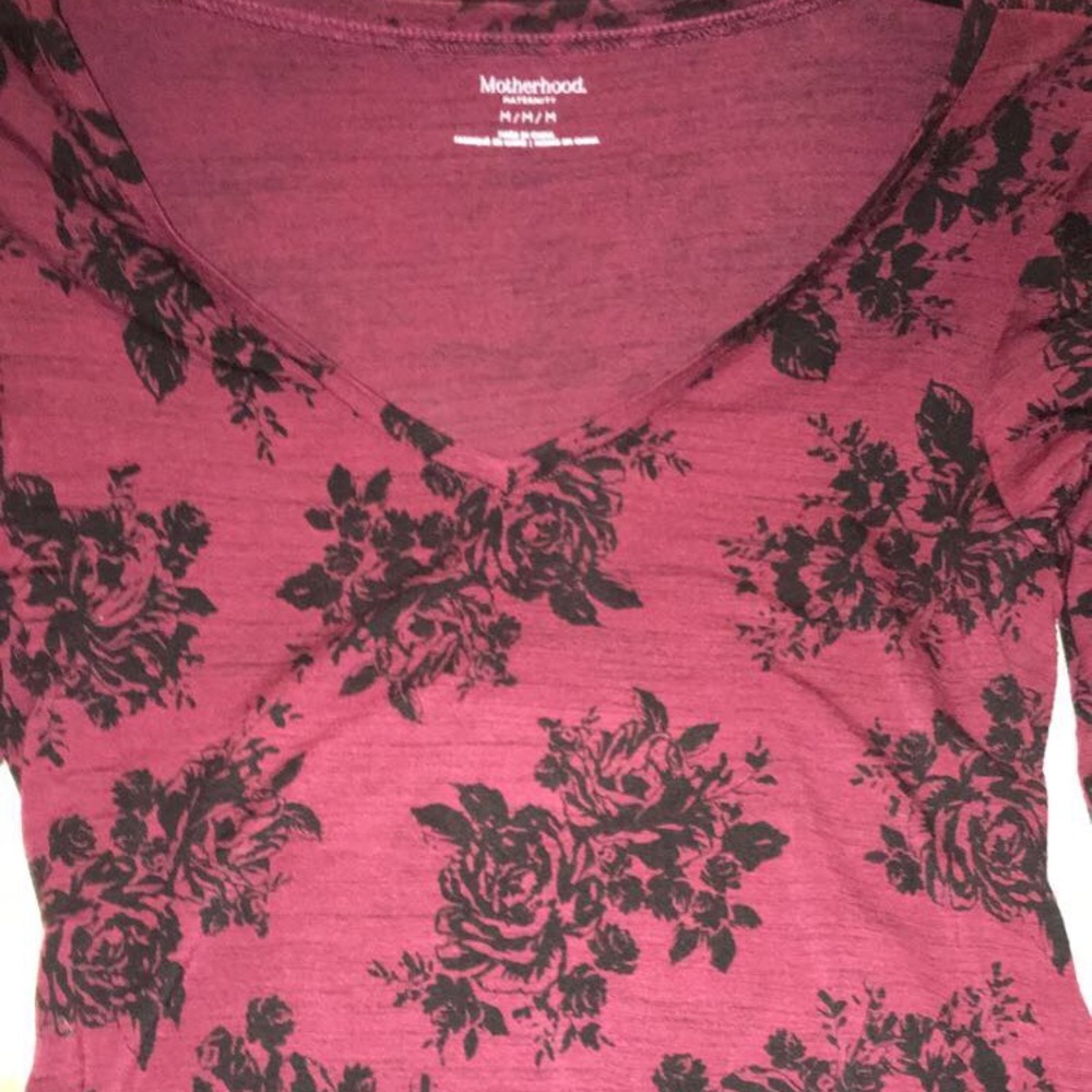 Long sleeve maternity shirt